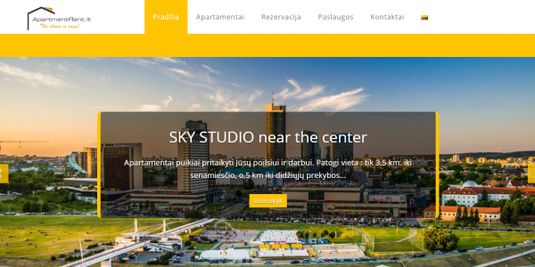 apartmentrent website landing page